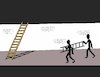 Cartoon: Shadow Ladder... (small) by berk-olgun tagged shadow,ladder