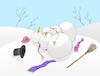 Cartoon: snowman... (small) by berk-olgun tagged snowman