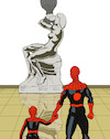 Cartoon: Spider Man Museum... (small) by berk-olgun tagged spider,man,museum