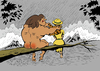Cartoon: Tarzan in Love... (small) by berk-olgun tagged tarzan,in,love