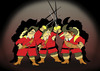 Cartoon: THREE MUSKETEERS... (small) by berk-olgun tagged three,musketeers