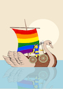 Cartoon: Viking Ship... (small) by berk-olgun tagged viking,ship