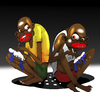 Cartoon: Voodoo Brothers... (small) by berk-olgun tagged voodoo,brothers