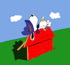 Cartoon: Western Snoopy... (small) by berk-olgun tagged western,snoopy
