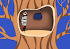 Cartoon: Woodpecker... (small) by berk-olgun tagged woodpecker