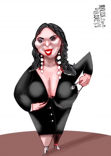 Cartoon: ADRIANA (medium) by Marian Avramescu tagged mav