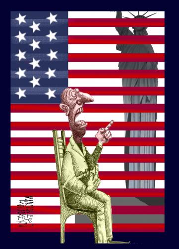 Cartoon: american dream 2 (medium) by Marian Avramescu tagged mav
