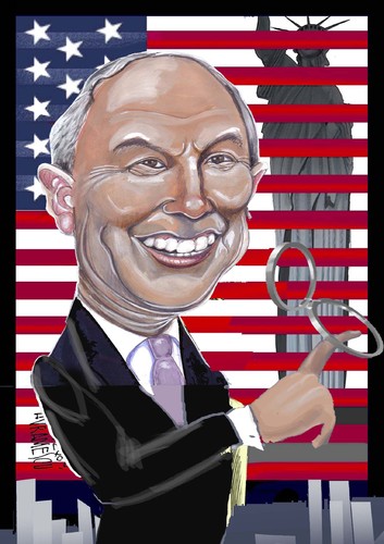 Cartoon: Bloomberg (medium) by Marian Avramescu tagged mmmmmmmmmmmm