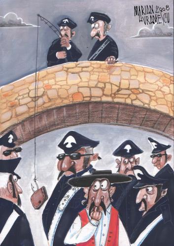 Cartoon: carabinieri 2008 (medium) by Marian Avramescu tagged carabinieri