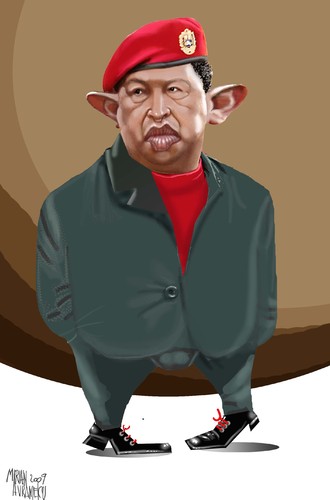 Cartoon: CHAVEZ (medium) by Marian Avramescu tagged mav