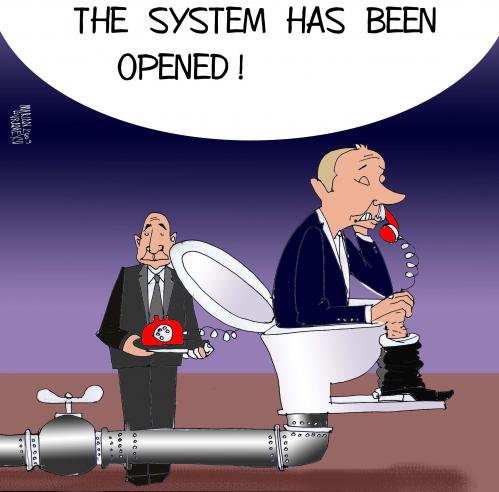 Cartoon: gazprom (medium) by Marian Avramescu tagged mav
