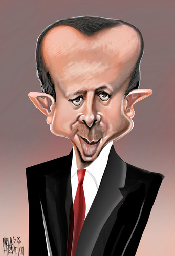 Cartoon: Recep Tayyip Erdogan (medium) by Marian Avramescu tagged mmmmm