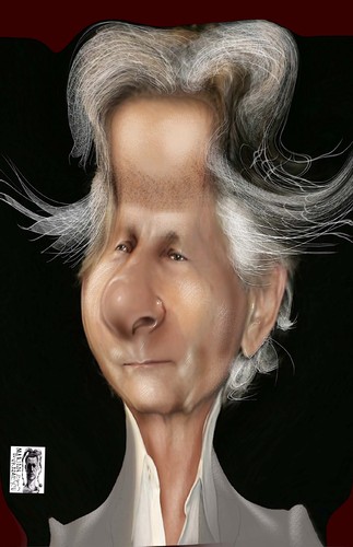 Cartoon: ROMAN POLANSKI (medium) by Marian Avramescu tagged mav