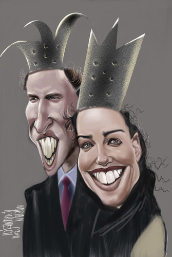Cartoon: Royal (medium) by Marian Avramescu tagged mmmmmmmmmm