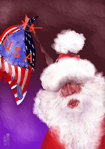 Cartoon: SANTA CLAUS (medium) by Marian Avramescu tagged santa,claus