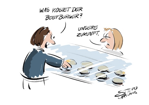 Der Preis für den Burger Der Preis für den Burger