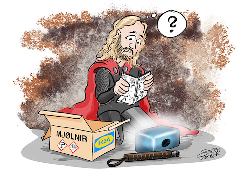 Marvel Thor und Mjölnir Marvel Thor und Mjölnir