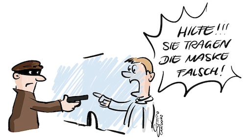 Maske verkehrt Maske verkehrt