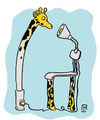 Cartoon: Giraffe (small) by jen-sch tagged giraffe,lampe