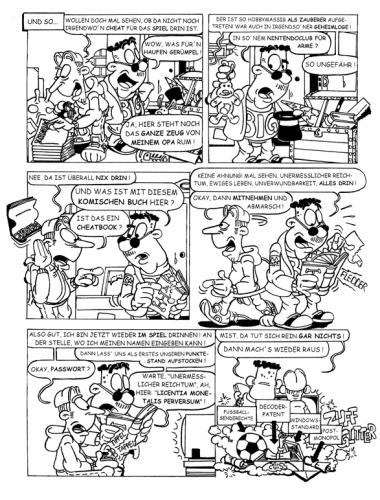 Cartoon: Trigger-Tim Monster Cheat S. 2 (medium) by Glenn M Bülow tagged gameover,cheating,familienleben,jugendschutz,jugend,teenager,killerspiele,zocken,gaming,videogames,games