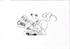 Cartoon: Der innere Schweinehund (small) by Glenn M Bülow tagged schweinehund,selbstüberwindung,anstrengung,schwein,hund,bellen,fitness