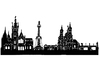 Cartoon: Skyline Prag (small) by Glenn M Bülow tagged sights,sightseeing,monument,skyline,city,travel,czech,prague,prag,tschechische,republik,reisen,tourismus