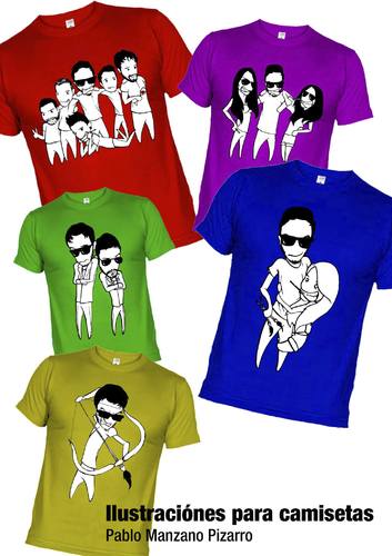 Cartoon: Camisetas personalizadas (medium) by PabloManzano tagged caricatura