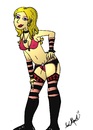 Cartoon: Strippa at the rivah (small) by m-crackaz tagged river stripper