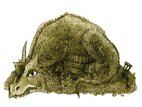 Cartoon: dragon (medium) by jenapaul tagged dragon,drache,fairy,tales,fantasy