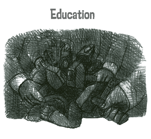 Cartoon: Erziehung (medium) by jenapaul tagged erziehung,menschen