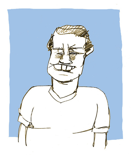 Cartoon: Fred (medium) by jenapaul tagged humor,karikatur,people,portrait