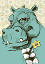Cartoon: hippo aunt (small) by jenapaul tagged hippo,animals,aunts,funny