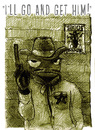 Cartoon: sheriff (small) by jenapaul tagged frog,cowboy,sheriff,wild,west,animals,flies