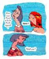 Cartoon: Verknallt (small) by Kala tagged küster,können,kool,küssen