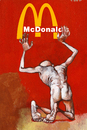 Cartoon: fastfood is good (small) by Wiejacki tagged food,meal,human,condition
