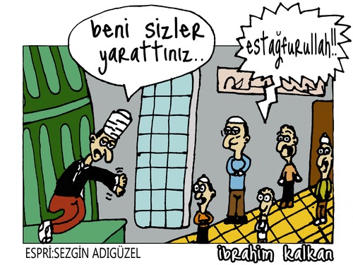Cartoon: Estagfurullah (medium) by ibrahimkalkan tagged estagfurullah