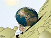 Cartoon: UN lifting world (small) by Shams tagged un lifting the world