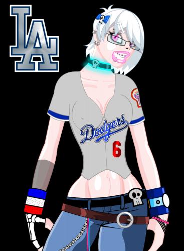 Cartoon: Kay Dodger fan (medium) by Jo-Rel tagged goth,chick