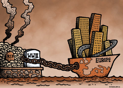 Cartoon: Sins of history (medium) by svitalsky tagged europe,history,ww2,world,war,two,army,soldier,boat,earth,city,grave,skul,skuls,memory,historie,sunde,krieg,welt,schiff,europa,weltkrieg,krieg,freiheit