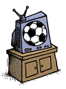 Football TV illustration