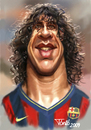 Cartoon: Carles Puyol (small) by Tonio tagged fc barcelona soccer football spanish international