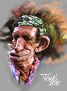 Cartoon: Keith Richards  Rolling Stones (small) by Tonio tagged rock and roll