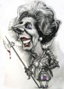 Cartoon: Margaret Thacher (small) by Tonio tagged caricature portrait politician english greatbritanny