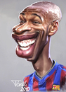 Cartoon: Thierry Henry FC Barcelona (small) by Tonio tagged football