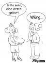 Cartoon: Arschgeburt (small) by Nk tagged arschgeburt,geburt,ass,birth,niederkunft