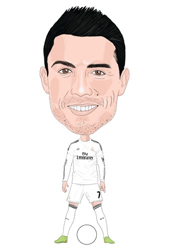 Cartoon: Ronaldo (medium) by Vandersart tagged caricatures,cartoons,madrid,real,ronaldo