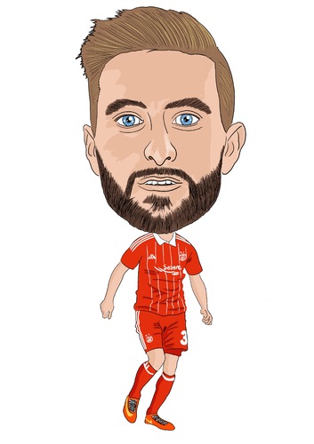 Cartoon: Shinnie Aberdeen (medium) by Vandersart tagged aberdeen,cartoons,caricatures