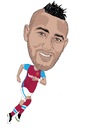 Cartoon: Payet Westham (small) by Vandersart tagged westham,cartoons,caricatures