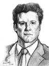 Cartoon: Colin Firth (small) by Vera Gafton tagged portrait pencil drawing