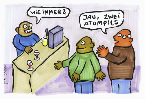 Cartoon: atompils (medium) by meikel neid tagged bier,pils,atom,atompilz